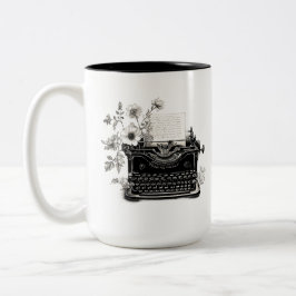 タイプライターの詩人tpdモダン art new esometic ツートーンマグカップ