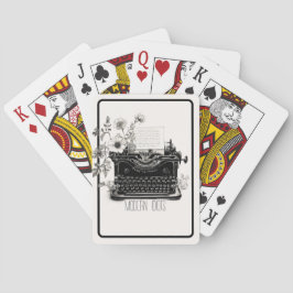 タイプライターの詩人tpdモダン art new esometic トランプ