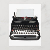 タイプライターの郵便はがき ポストカード (正面)