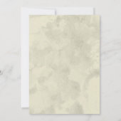 タイプライターは結婚式招待状を調整します 招待状 (裏面)