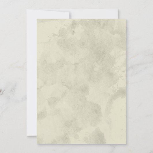 タイプライターは結婚式招待状を調整します 招待状 (裏面)