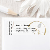 タイプライターアートコーヒーステインカスタムラベル ラベル (インサイチュ)