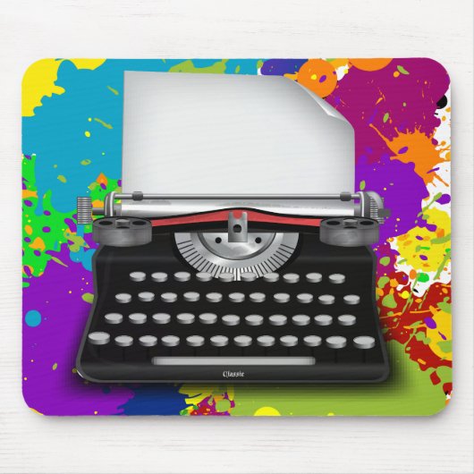 タイプライターインク マウスパッド (正面)