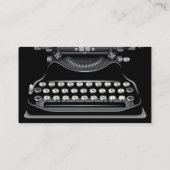 タイプライターエレガントおよびペンライター名刺 名刺 (裏面)