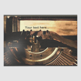 タイプライターカスタムヴィンテージの切り離しティッシュペーパー 薄葉紙