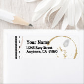 タイプライターカフェステインカスタムラベル ラベル (インサイチュ)