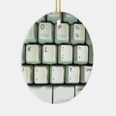 タイプライターキーボード セラミックオーナメント (右)