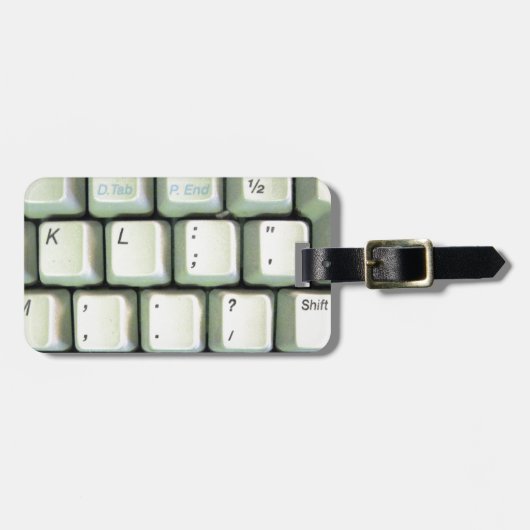 タイプライターキーボード ラゲッジタグ (正面横)