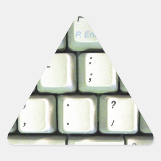 タイプライターキーボード 三角形シール (正面)