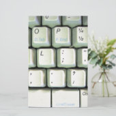 タイプライターキーボード 便箋 (スタンド正面)