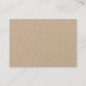 タイプライタークラフトありがとうございましたパッケージ挿入カード 名刺 (裏面)