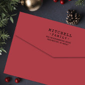 タイプライターパーソナライズされたファミリー差出人住所 セルフインキングスタンプ