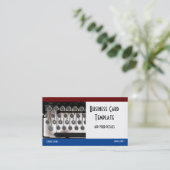 タイプライターブログブロガー 名刺 (スタンド正面)