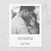 タイプライターミニマルメリークリスマスフォト シーズンポストカード (正面)