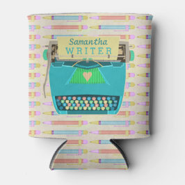 タイプライターレトロミッドセンチュリーモダンカスタム 缶クーラー