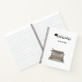 タイプライター付き詩のノートパーソナライズされたと ノートブック (内部)