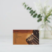 タイプライター名刺 名刺 (スタンド正面)