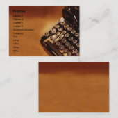 タイプライター名刺 名刺 (正面/裏面)