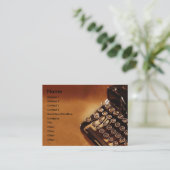 タイプライター名刺 名刺 (スタンド正面)