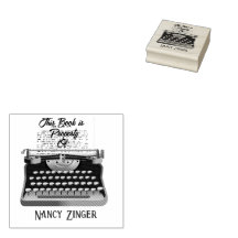 タイプライター図書所有権ライブラリ |インクスタンプ