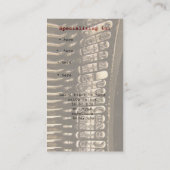 タイプライター場面名刺 名刺 (裏面)