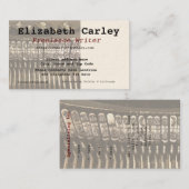 タイプライター場面名刺 名刺 (正面/裏面)