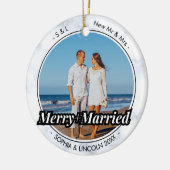 タイプライター夫妻 |とメリー写結婚した真 セラミックオーナメント (左)