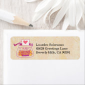 タイプライター差出人住所ラベル ラベル (インサイチュ)