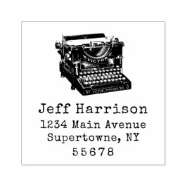 タイプライター差出人住所 ラバースタンプ