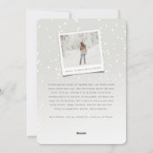 タイプライター文字ミニマルシンプルリストアーチ写真 シーズンカード (裏面)