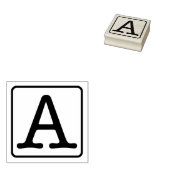 タイプライター文字A ラバースタンプ (押印)