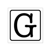 タイプライター文字Gゴム印 ラバースタンプ (インプリント)