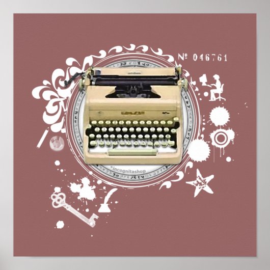 タイプライター書の錬金術 ポスター (正面)