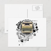 タイプライター書の錬金術 ポストカード (正面/裏面)