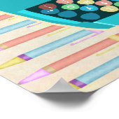 タイプライター書作家の部屋パーソナライズされた ポスター (角)