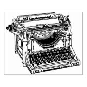 タイプライター木製ハンドルアートスタンプ ラバースタンプ (インプリント)