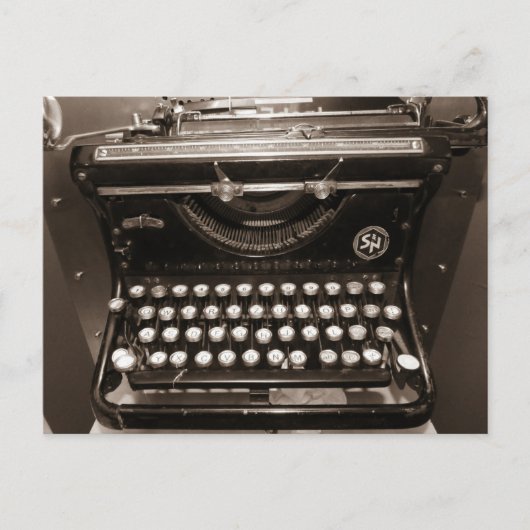 タイプライター機械 ポストカード (正面)