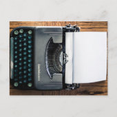 タイプライター紙にあなた自身の文字を加えて下さい! ポストカード (正面)