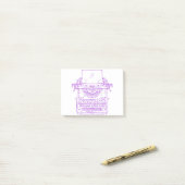 タイプライター紫ヴィンテージ ポストイット (デスク上)