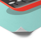 タイプライター結婚付きの歓迎サイン ポスター (角)