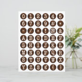 タイプライター装飾古文字コラージュ (スタンド正面)