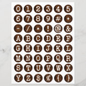 タイプライター装飾古文字コラージュ (正面)