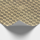 タイプライター鍵ヴィンテージレトロアルファベット ラッピングペーパー (角)