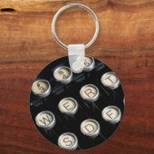 タイプライター鍵 キーホルダー (正面)