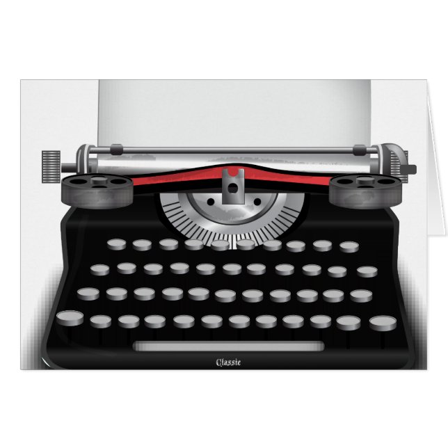 タイプライター (正面横)