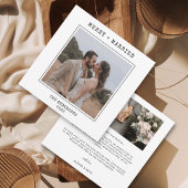 タイプライター2写真メリーの結婚した結婚クリスマス サンキューカード