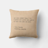 タイプライター·エミリー·ブロンテ我々の魂は〜で作られる クッション (裏面)