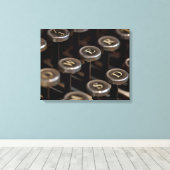 タイプライター キャンバスプリント (インサイチュ (ウッドフロア))