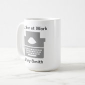 タイプライター コーヒーマグカップ (正面左)