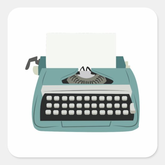 タイプライター スクエアシール (正面)